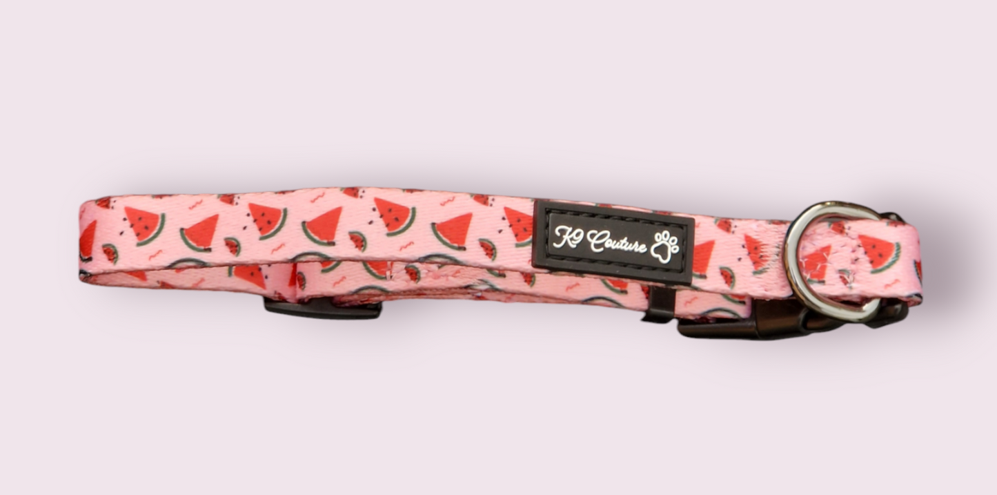 K9 COUTURE WATERMELON PINK ADJUSTABLE COLLAR